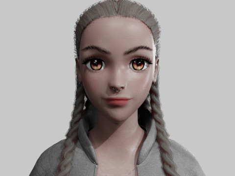 Stylized Pretty Woman V29716 Modelo 3D