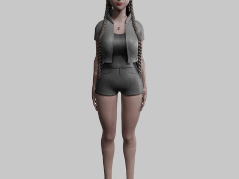 Stylized Pretty Woman V29716 Modelo 3D