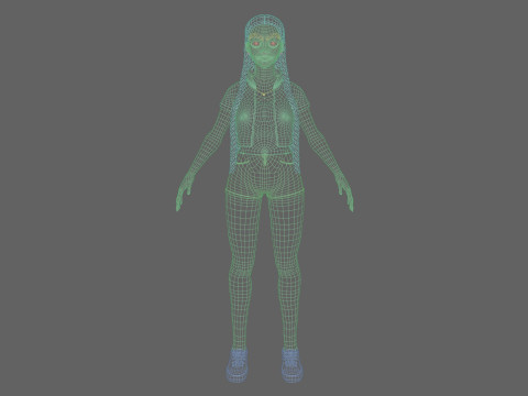 Stylized Pretty Woman V29716 Modelo 3D