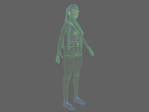 Stylized Pretty Woman V29716 Modelo 3D