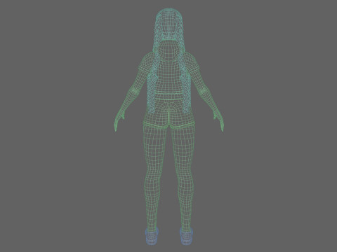 Stylized Pretty Woman V29716 Modelo 3D