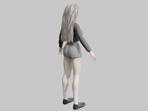Sweet cute Woman V39883 3D Model