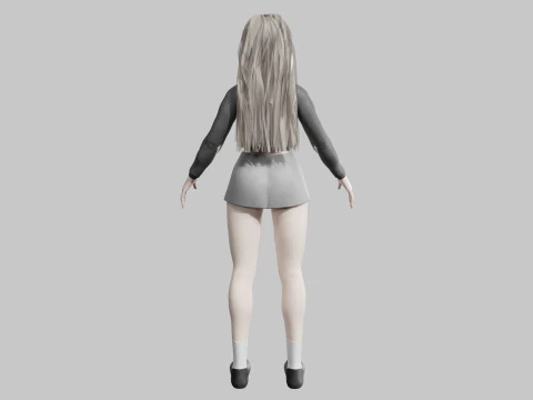 Sweet cute Woman V39883 3D Model