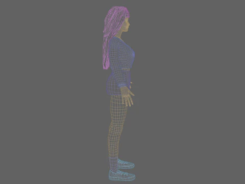 Sweet cute Woman V39883 3D Model