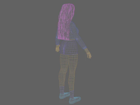 Sweet cute Woman V39883 3D Model