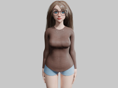 Sweet Pretty Woman V36300 3D-Modell