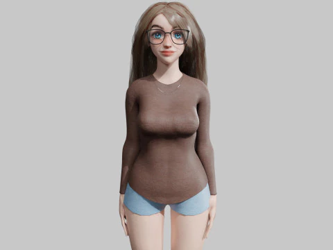 Dulce mujer bonita V36300 Modelo 3D
