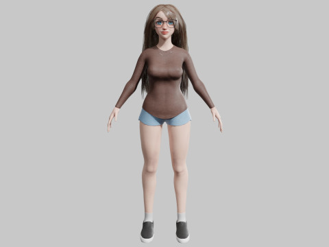Sweet Pretty Woman V36300 Model 3D