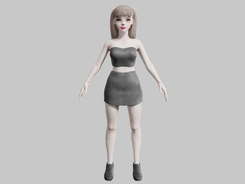 Basic Beautiful woman V22287 Modèle 3D