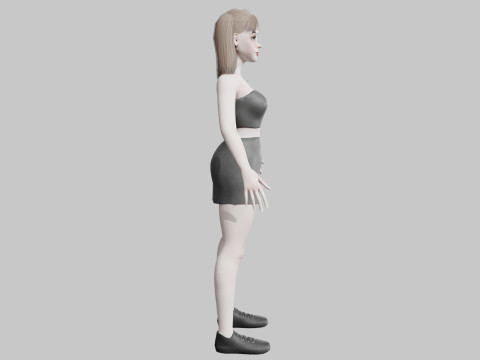 Basic Beautiful woman V22287 Modèle 3D