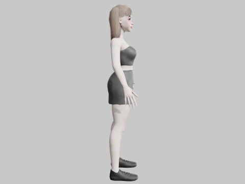 Basic Beautiful woman V22287 3D Model