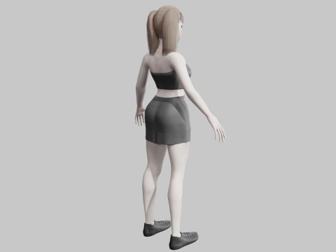 Basic Beautiful woman V22287 3D Model