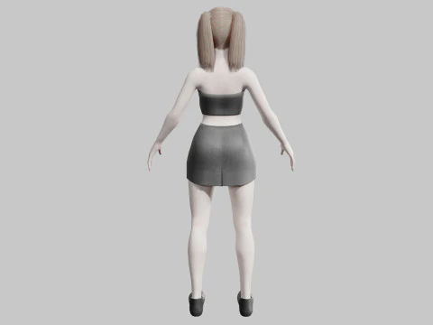 Basic Beautiful woman V22287 3D Model