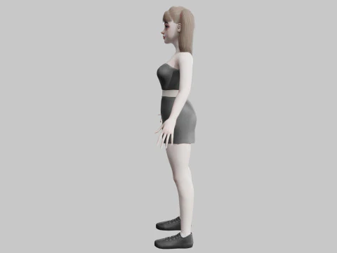 Basic Beautiful woman V22287 3D Model