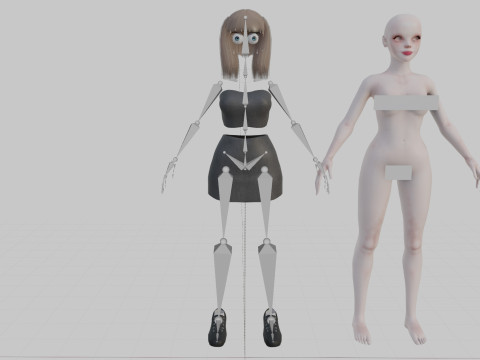 Basic Beautiful woman V22287 Modèle 3D