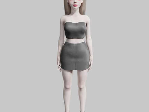Basic Beautiful woman V22287 Modèle 3D