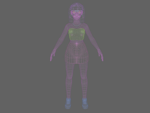 Basic Beautiful woman V22287 Modèle 3D