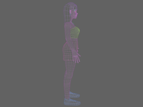 Basic Beautiful woman V22287 Modèle 3D