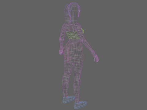 Basic Beautiful woman V22287 Modèle 3D