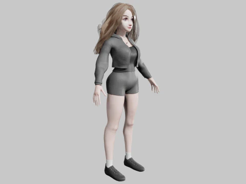 Basic classic woman V39454 3D Model