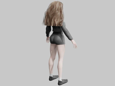 Basic classic woman V39454 3D Model