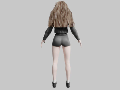 Basic classic woman V39454 3D Model