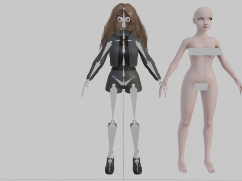 Basic classic woman V39454 3Dモデル