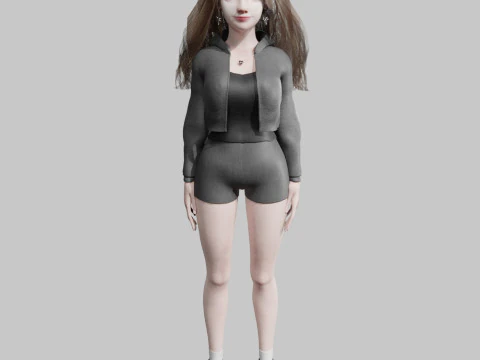 Basic classic woman V39454 3D Model