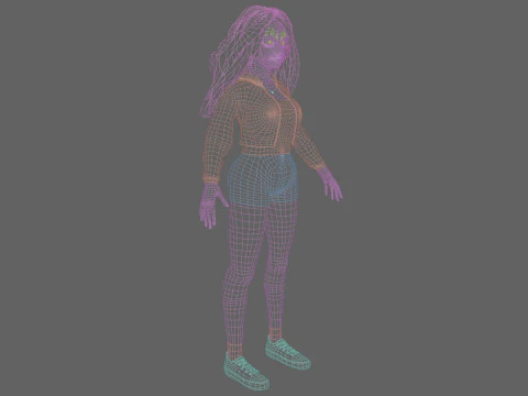 Basic classic woman V39454 3D Model
