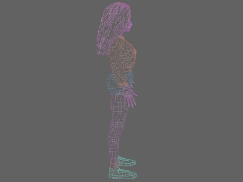 Basic classic woman V39454 3D Model