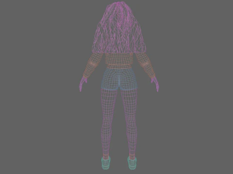 Basic classic woman V39454 3D Model