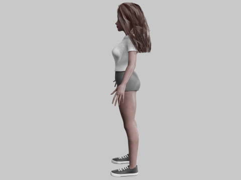Basic cool woman V34304 Model 3D