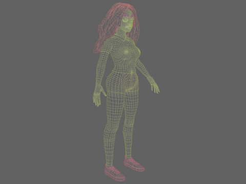 Basic cool woman V34304 Model 3D