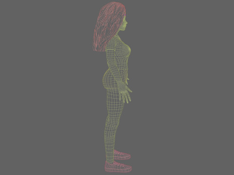 Basic cool woman V34304 Model 3D