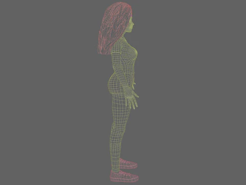 Basic cool woman V34304 3D Model