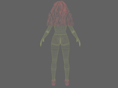 Basic cool woman V34304 Model 3D