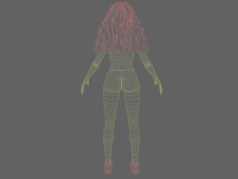 Basic cool woman V34304 3D Model