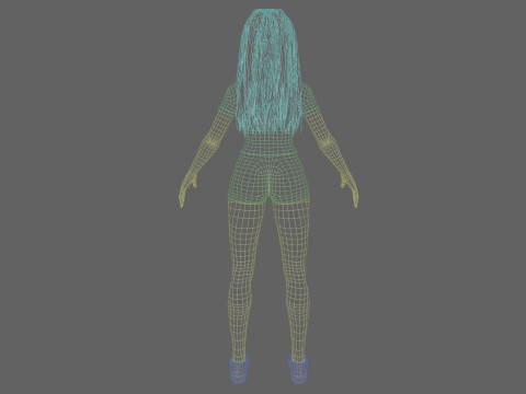 Basic cute Woman V36032 Model 3D
