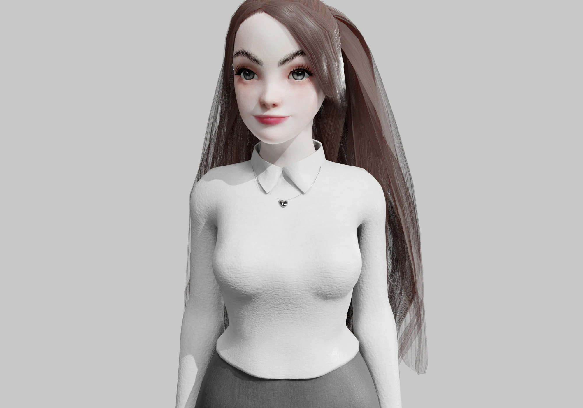 Basic Pretty Woman V34593 3D Model .c4d .max .obj .3ds .fbx .stl .blend