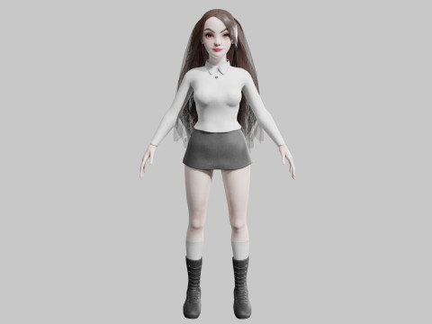 Basic Pretty Woman V34593 Modèle 3D