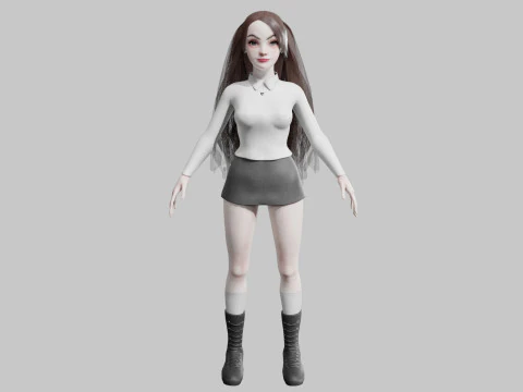 Basic Pretty Woman V34593 3D Model