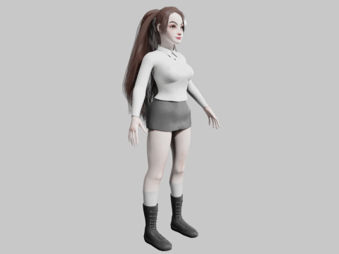 Basic Pretty Woman V34593 Modèle 3D