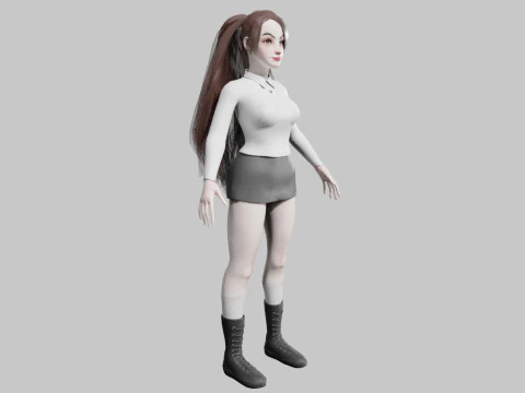 Basic Pretty Woman V34593 3D Model