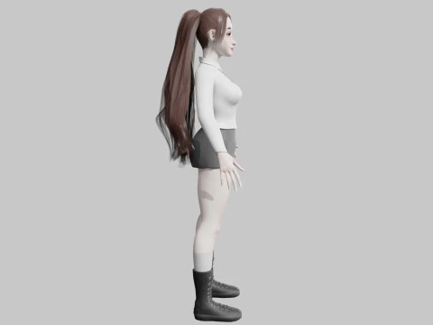 Basic Pretty Woman V34593 3D Model