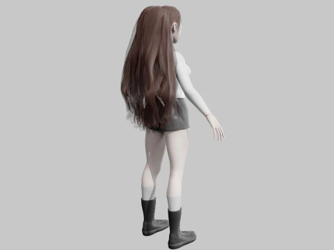 Basic Pretty Woman V34593 3D Model