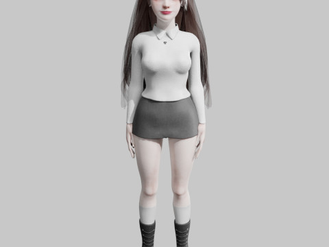 Basic Pretty Woman V34593 Modèle 3D
