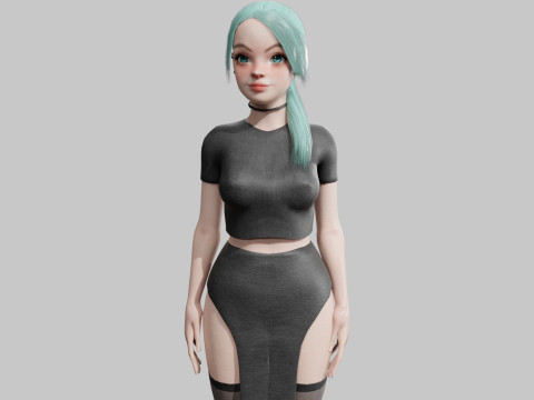 Basic Standard woman V22320 3D मॉडल