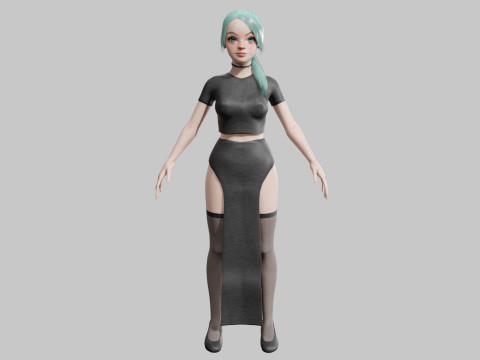Basic Standard woman V22320 3Dモデル