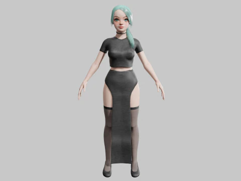 Basic Standard woman V22320 3D Model