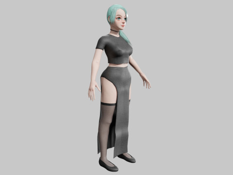 Basic Standard woman V22320 3Dモデル